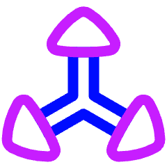 3d Coordinate Axis Icon from Plump Neon Set