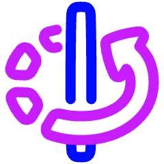 3d Rotate Y Axis Icon from Plump Neon Set