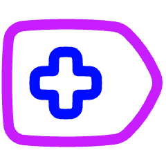 Add Tag Icon from Plump Neon Set
