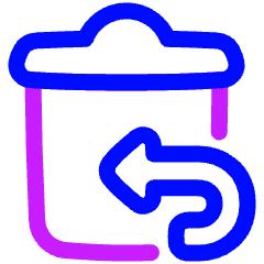 Empty Recycle Bin 1 Icon from Plump Neon Set