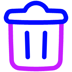 Recycle Bin 2 Icon from Plump Neon Set
