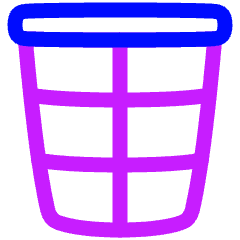 Recycle Bin 3 Icon from Plump Neon Set