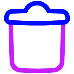 Recycle Bin 4 Icon from Plump Neon Set