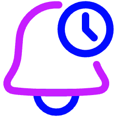Bell Set Timer Icon from Plump Neon Set