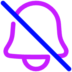 Disable Bell Notification Icon from Plump Neon Set