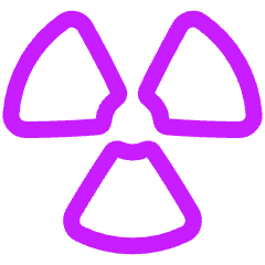 Radioactive 1 Icon from Plump Neon Set