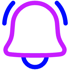 Ringing Bell Notification Icon from Plump Neon Set