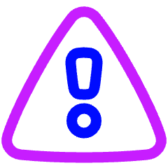 Warning Triangle Icon from Plump Neon Set