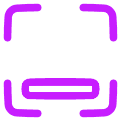 Align Bottom Frame Icon from Plump Neon Set