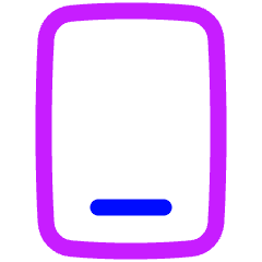 Align Bottom Vertical Icon from Plump Neon Set