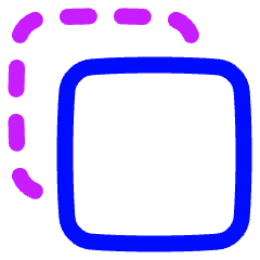 Align Front 1 Icon from Plump Neon Set