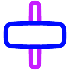 Align Horizontal Center 2 Icon from Plump Neon Set