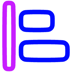 Align Left 1 Icon from Plump Neon Set