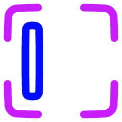 Align Left Frame Icon from Plump Neon Set