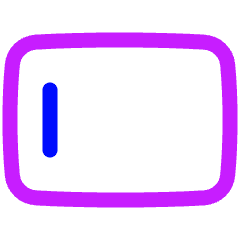Align Left Horizontal Icon from Plump Neon Set