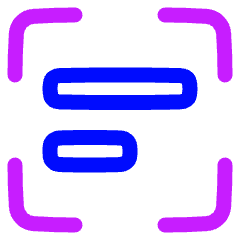 Align Object Frame Left Icon from Plump Neon Set