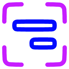 Align Object Frame Right Icon from Plump Neon Set