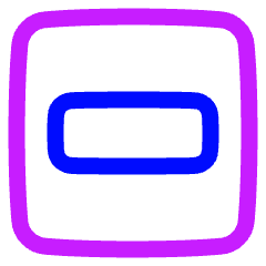 Align Object Horizontal Icon from Plump Neon Set