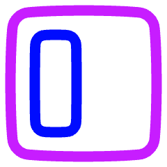 Align Object Left Icon from Plump Neon Set