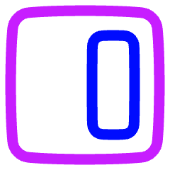 Align Object Right Icon from Plump Neon Set