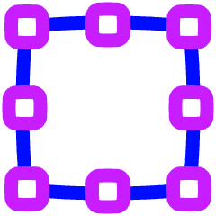 Align Selection Icon from Plump Neon Set