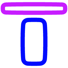 Align Top 2 Icon from Plump Neon Set