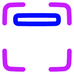 Align Top Frame Icon from Plump Neon Set