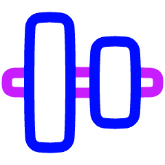 Align Vertical Center 1 Icon from Plump Neon Set