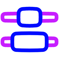 Distribute Center Vertical Icon from Plump Neon Set