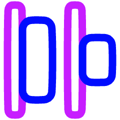 Distribute Left Icon from Plump Neon Set