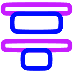 Distribute Top Icon from Plump Neon Set