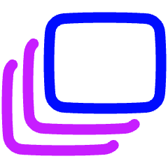 Layers 2 Icon from Plump Neon Set