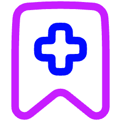 Add Bookmark Icon from Plump Neon Set