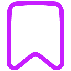 Bookmark 1 Icon from Plump Neon Set