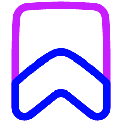 Bookmark 2 Icon from Plump Neon Set