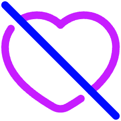 Disable Heart Icon from Plump Neon Set
