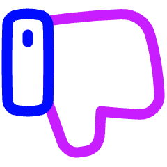 Dislike 1 Icon from Plump Neon Set