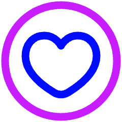 Heart Circle Icon from Plump Neon Set