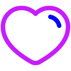 Heart Icon from Plump Neon Set