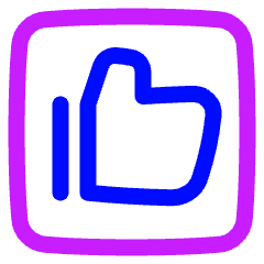 Like Square Icon from Plump Neon Set