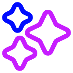 Multiple Stars Icon from Plump Neon Set