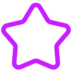 Star 1 Icon from Plump Neon Set