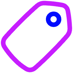 Tag Icon from Plump Neon Set