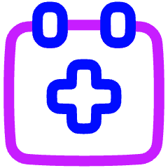 Calendar Add Icon from Plump Neon Set