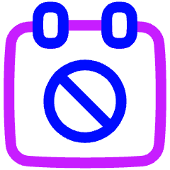 Calendar Block Icon from Plump Neon Set