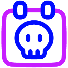 Calendar Deadline Icon from Plump Neon Set