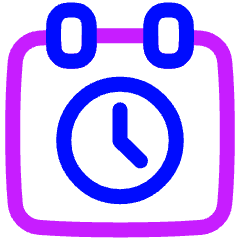 Calendar Schedule Icon from Plump Neon Set