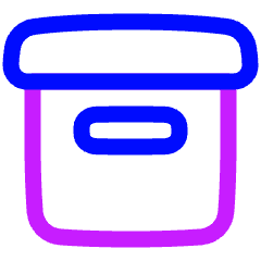 Archive Box Icon from Plump Neon Set