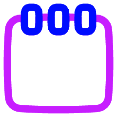 Blank Notepad Icon from Plump Neon Set