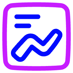 Content Statistic Icon from Plump Neon Set